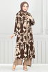 À Motifs Trois Viscose Équipe 0332BGS895 Café et Vision - Thumbnail