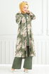 À Motifs Viscose Équipe Numéro de pièce 4030BGS895-M Kaki - Thumbnail