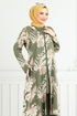 À Motifs Viscose Équipe Numéro de pièce 4030BGS895-M Kaki - Thumbnail