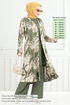 À Motifs Viscose Équipe Numéro de pièce 4030BGS895-M Kaki - Thumbnail