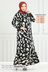 À Motifs Viscose Robe Numéro de pièce 820OZR1047-M La Pierre - Thumbnail