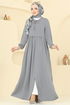 Abaya 0034BG354-MS Light Gray - Thumbnail