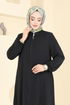 Abaya 003MR1078-MS Black - Thumbnail