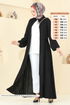 Abaya 0046BG354-MS Black - Thumbnail