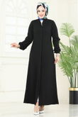 D.L.B. - عباءة أسود 1200DLB1088-MS