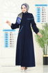 Abaya 1200DLB1088-MS Light Navy Blue - Thumbnail
