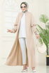 عباءة بيج 1200DLB1088-MS - Thumbnail