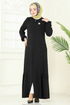 Abaya 1206DLB1088-MS Black - Thumbnail