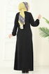 Abaya 1206DLB1088-MS Black - Thumbnail