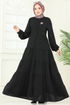 Abaya 1207DLB1088-MS Black - Thumbnail