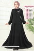Abaya 1207DLB1088-MS Black - Thumbnail