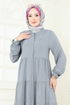 Abaya 1207DLB1088-MS Gray - Thumbnail