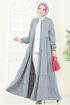 Abaya 1207DLB1088-MS Gray - Thumbnail