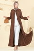 Abaya 1361BM387-MS Brown - Thumbnail