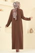 Abaya 1361BM387-MS Brown - Thumbnail