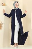 B.M.R. - Abaya 1361BM387-MS Navy Blue