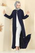 Abaya 1361BM387-MS Navy Blue - Thumbnail