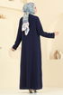 Abaya 1361BM387-MS Navy Blue - Thumbnail
