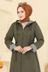 Abaya 1401ORG1169-MS Khaki - Thumbnail