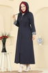 Abaya 1401ORG1169-MS Navy Blue - Thumbnail