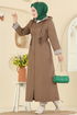 Abaya 1401ORG1169-MS Tan - Thumbnail