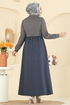Abaya 2017FON792-MS Navy Blue&Vision - Thumbnail