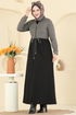 Abaya 2017FON792-MS Vision&Black - Thumbnail