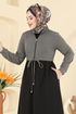 Abaya 2017FON792-MS Vision&Black - Thumbnail