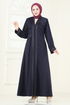 Abaya 2247EDM718-MS Navy Blue - Thumbnail