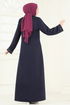 Abaya 2247EDM718-MS Navy Blue - Thumbnail