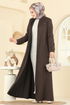 عباءة بني 2281OZT1013-MS - Thumbnail