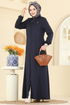 Abaya 2281OZT1013-MS Navy Blue - Thumbnail