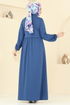 Abaya 23002UKB139-MS Indigo - Thumbnail