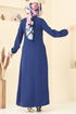 Abaya 23003UKB139-MS Navy Blue - Thumbnail