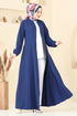 Abaya 23003UKB139-MS Navy Blue - Thumbnail