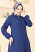 Abaya 23003UKB139-MS Navy Blue - Thumbnail