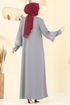 Abaya 23007UKB139-MS Gray - Thumbnail
