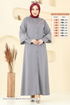 Abaya 23007UKB139-MS Gray - Thumbnail