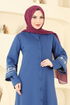 Abaya 23007UKB139-MS Indigo - Thumbnail