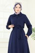 Abaya 23021UKB139-MS Navy Blue - Thumbnail