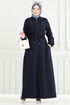 Abaya 23024UKB139-MS Navy Blue - Thumbnail