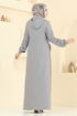 Abaya 23027UKB139-MS Gray - Thumbnail