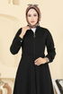 Abaya 23032UKB139-MS Black - Thumbnail