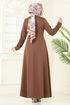Abaya 2698SL432-MS Light Brown - Thumbnail