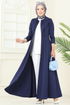 Abaya 2698SL432-MS Navy Blue - Thumbnail