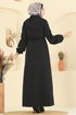 عباءة أسود 2737SL432-MS - Thumbnail