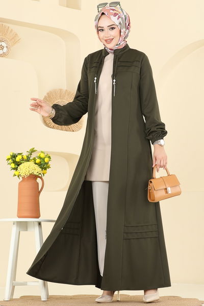 S.L. - عباءة اخضر عفني 2739SL432-MS - 404039