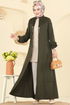 عباءة اخضر عفني 2739SL432-MS - Thumbnail