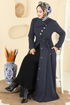 Abaya 2756SL432-MS Navy Blue - Thumbnail