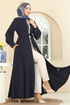 Abaya 2760SL432-MS Navy Blue - Thumbnail